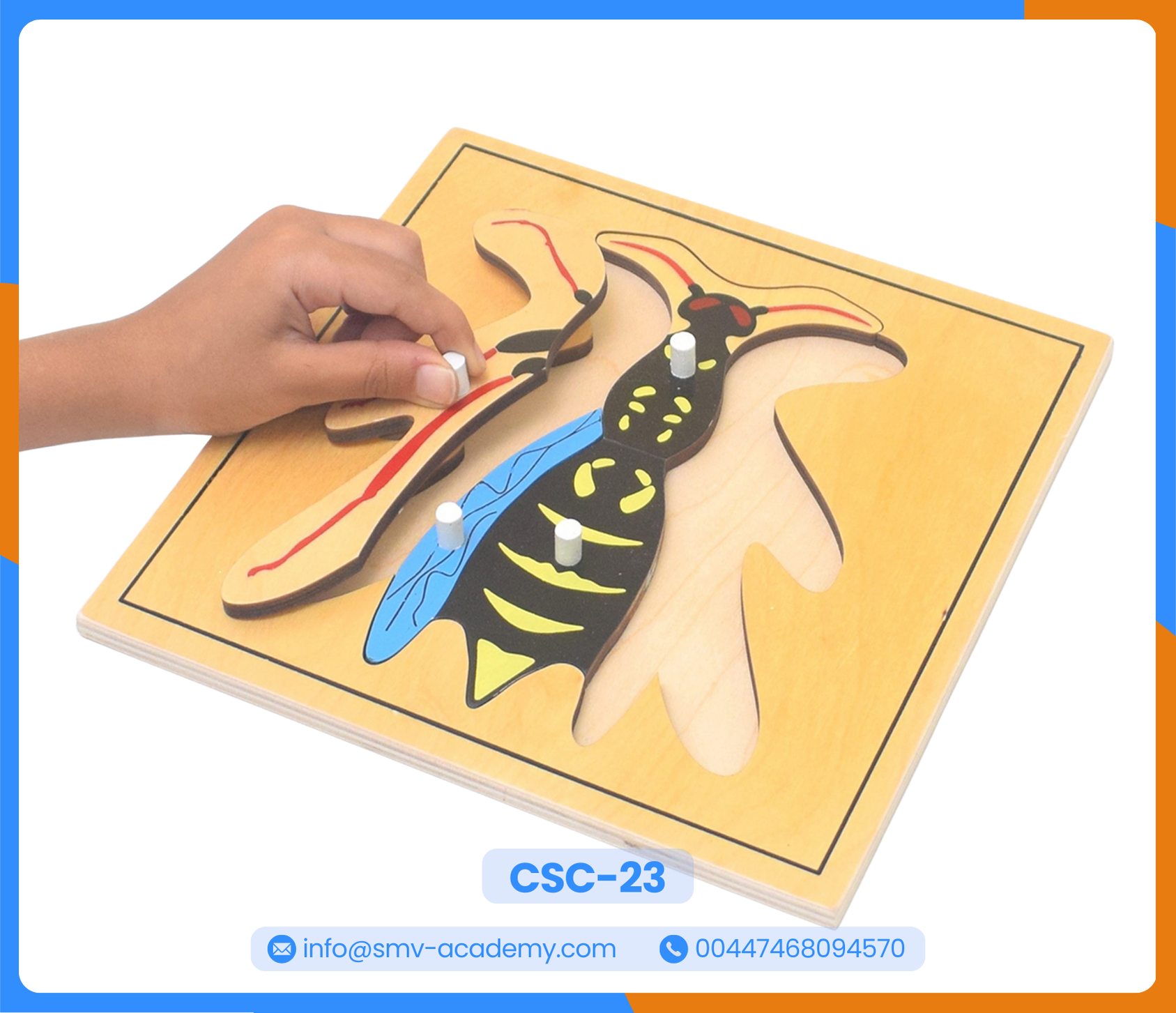 بازل أجزاء الدبور - Parts of a Wasp Puzzle